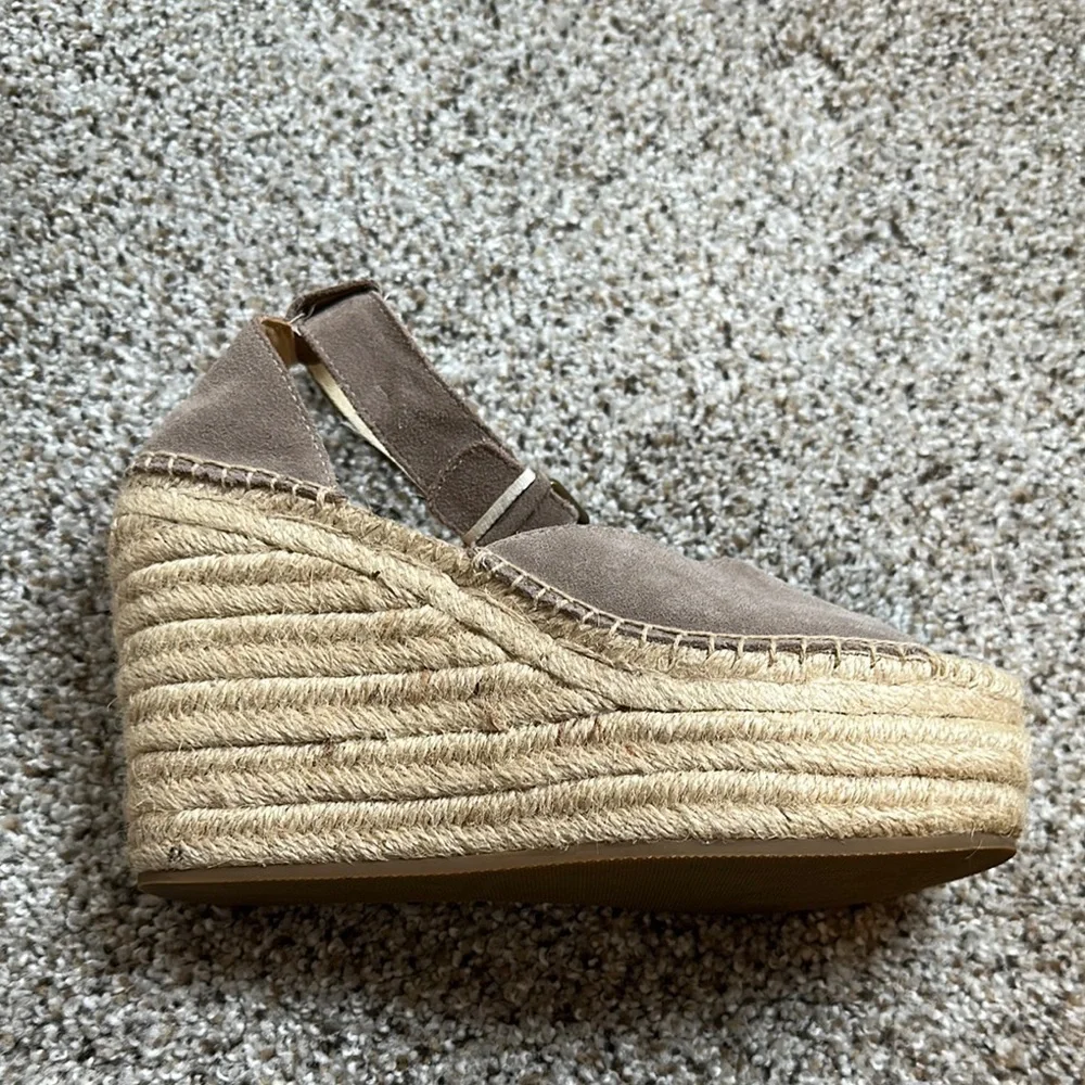 Soludos Tan Espadrille Wedge Sandals